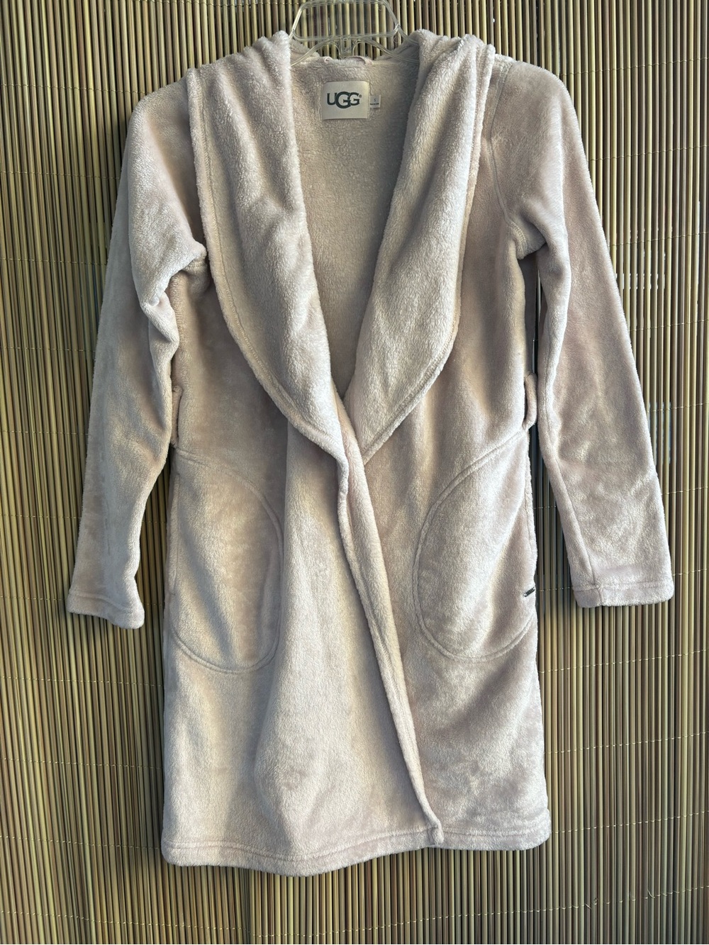 UGG Plush Hooded Coat in Light Lavender size S